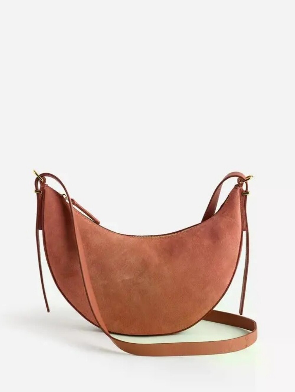 Madewell Suede Crescent Shoulder Bag